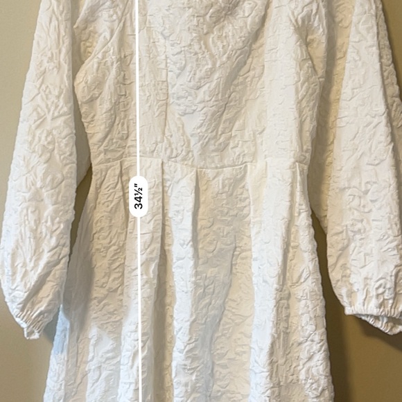 White Ruffled Dress 🤍 - Picture 7 of 8